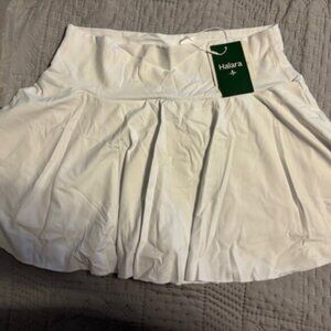Halara White Skort